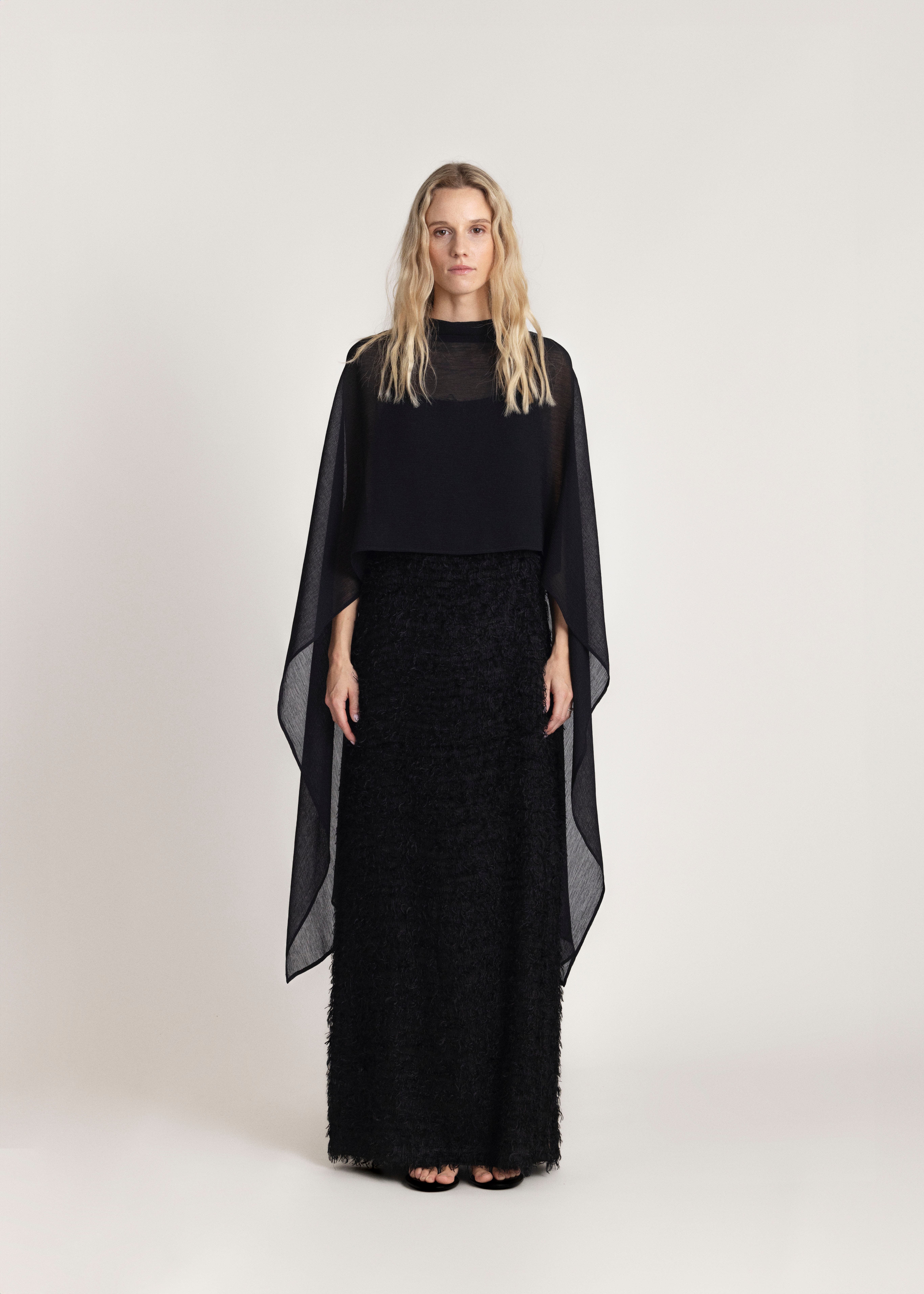 High Neck Bridal Cape