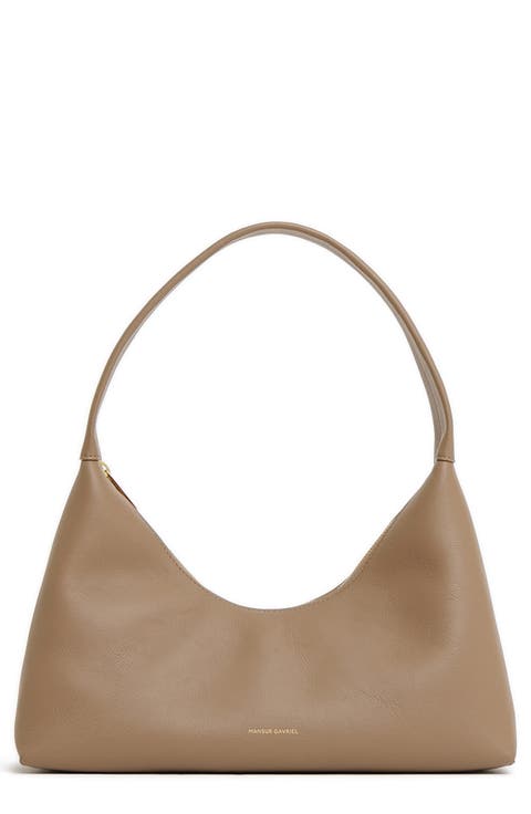 Candy Baguette Leather Shoulder Bag
