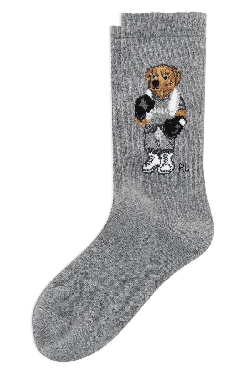 Polo Ralph Lauren Boxer Bear Cotton Blend Crew Socks, Main, color,