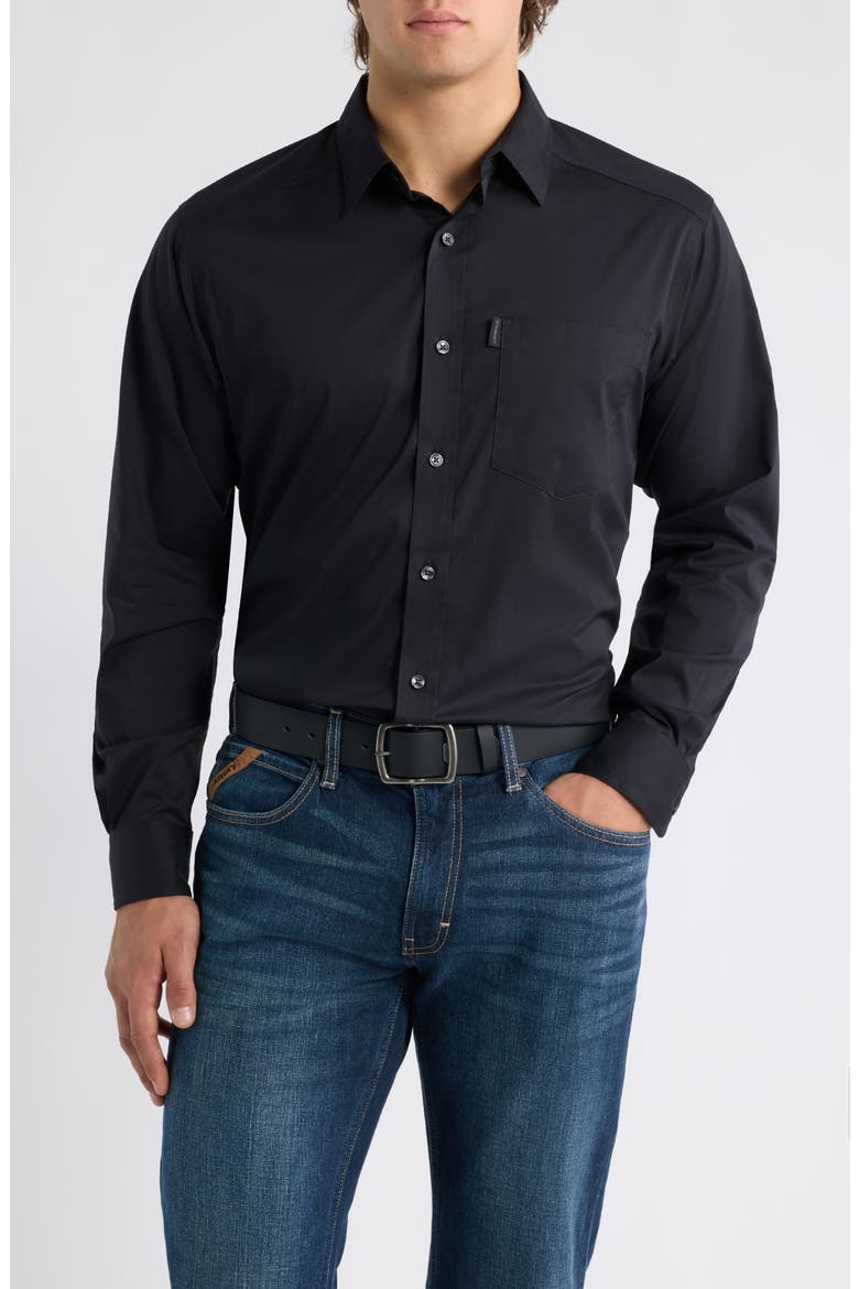 Everything Classic Fit Performance Shirt, Main, color, BLACK