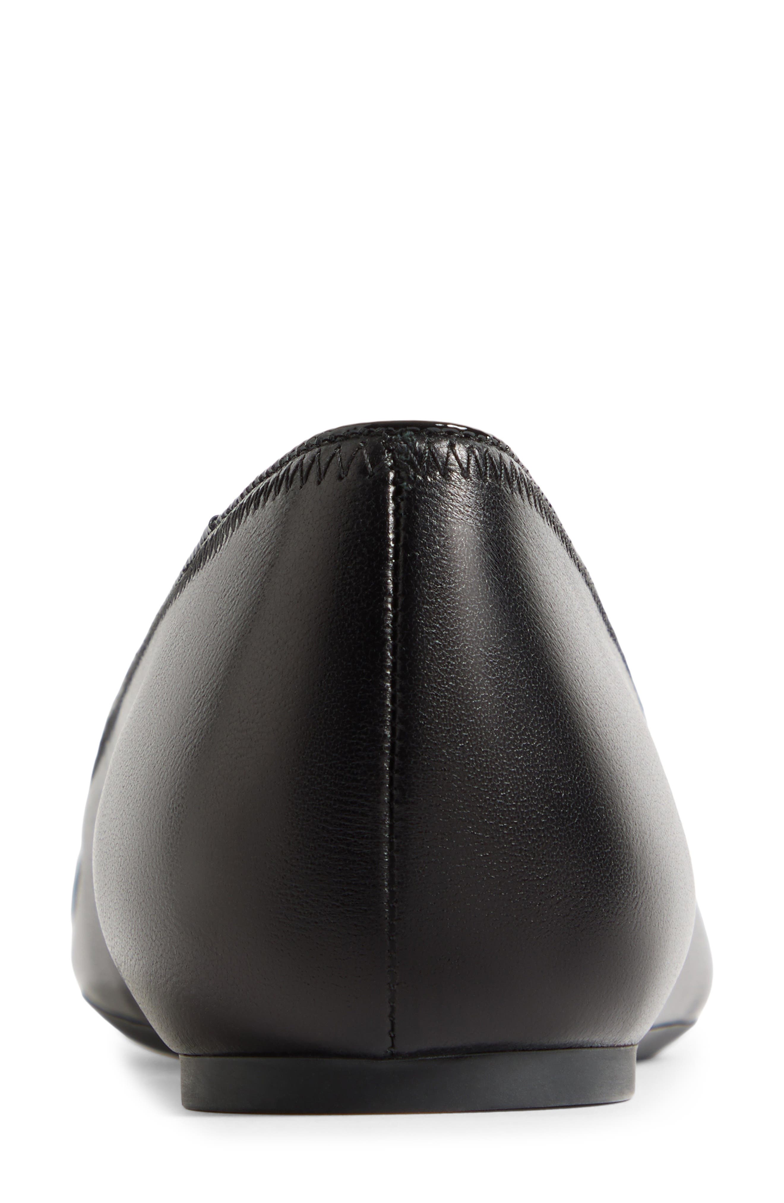 Valentino VLOGO Signature Ballerina Flat, Alternate, color, Black