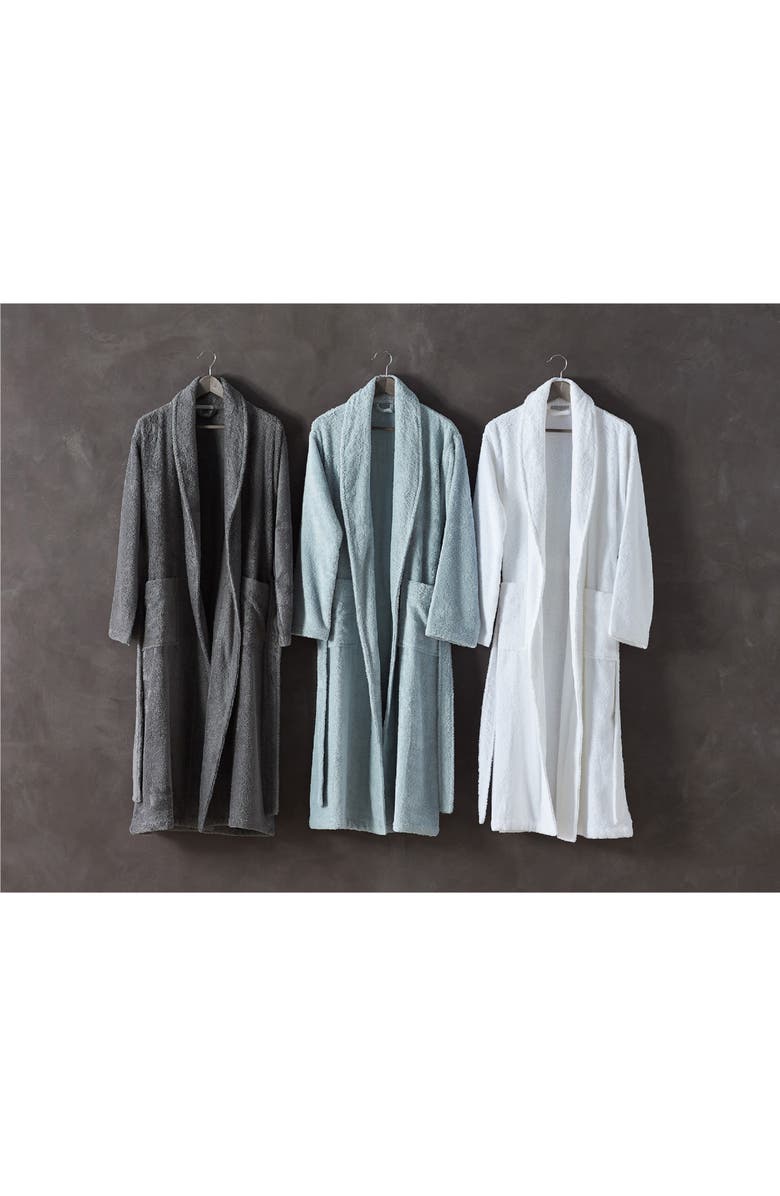 Coyuchi Gender Inclusive Cloud Loom<sup>™</sup> Organic Cotton Robe, Alternate, color, Slate
