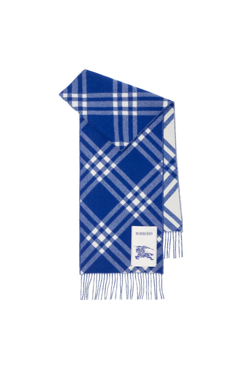 Burberry Check Cashmere Scarf, Main, color, Knight
