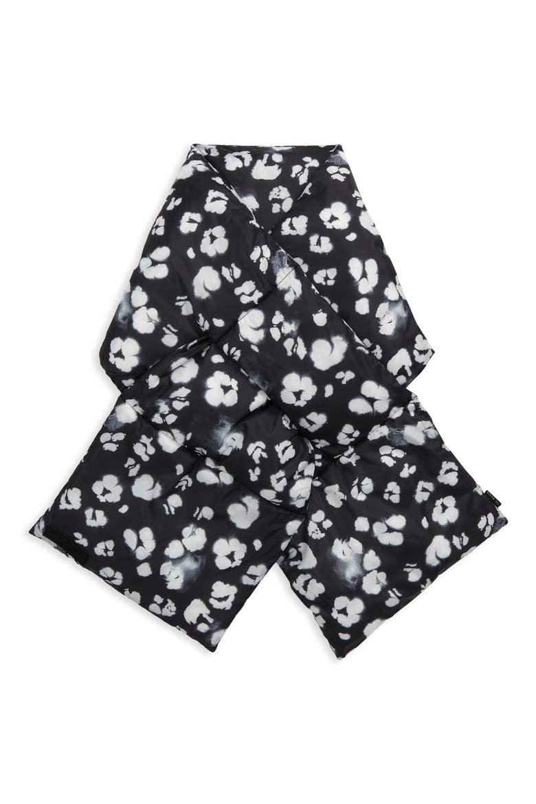Norlah Nocturnal Puffer Scarf, Main, color, BLACK
