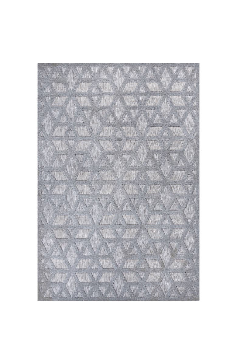 JONATHAN Y Talaia Neutral Geometric Indoor/Outdoor Area Rug, Main, color, Light Gray