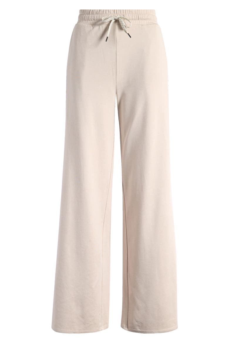 Halo Essential Wide Leg Sweatpants, Alternate, color, ECRU HEATHER