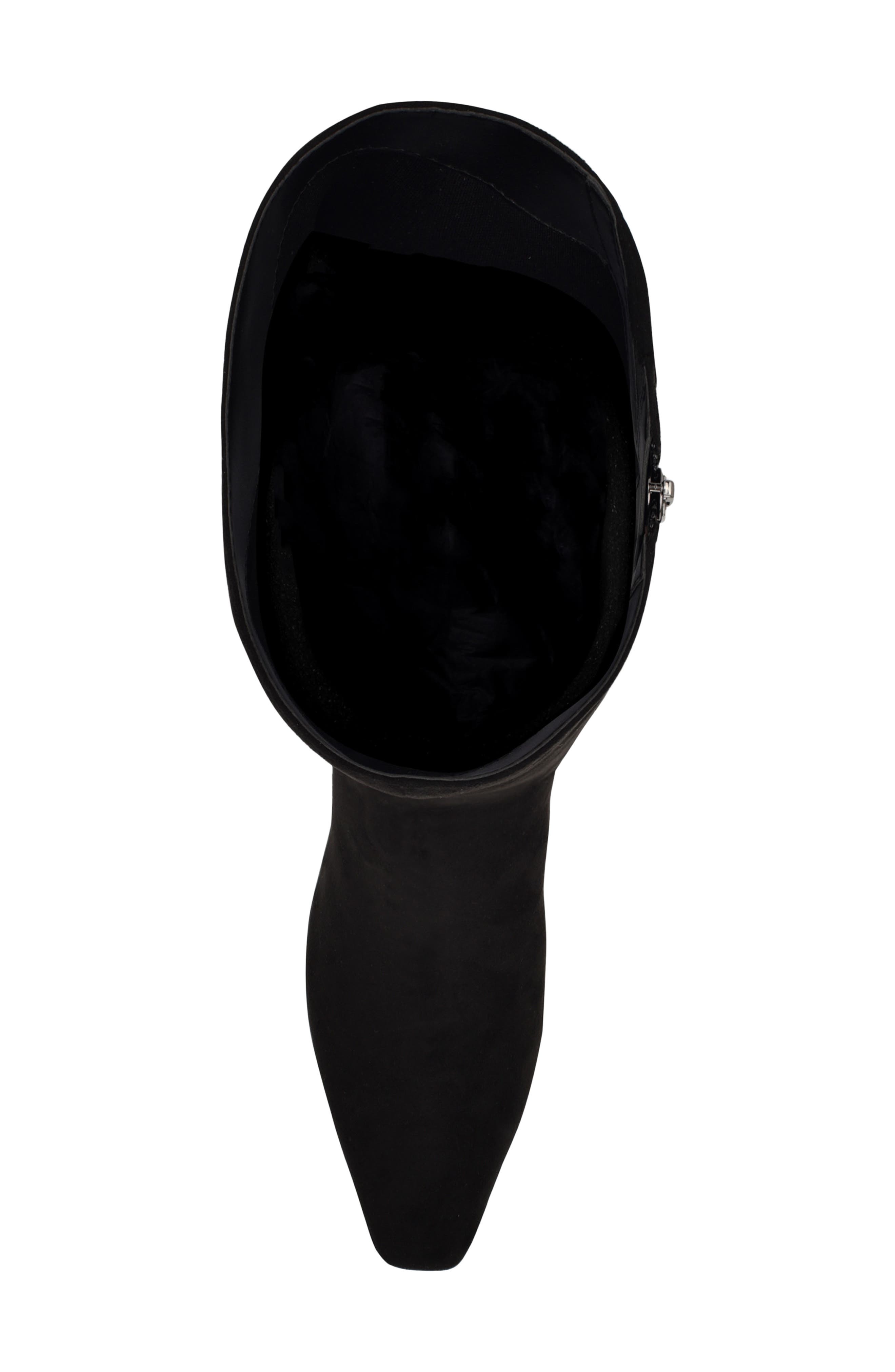 Nine West Havier Knee High Kitten Heel Boot, Alternate, color, Black