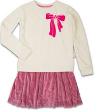Appaman Kids' Bow Sweatshirt Dress