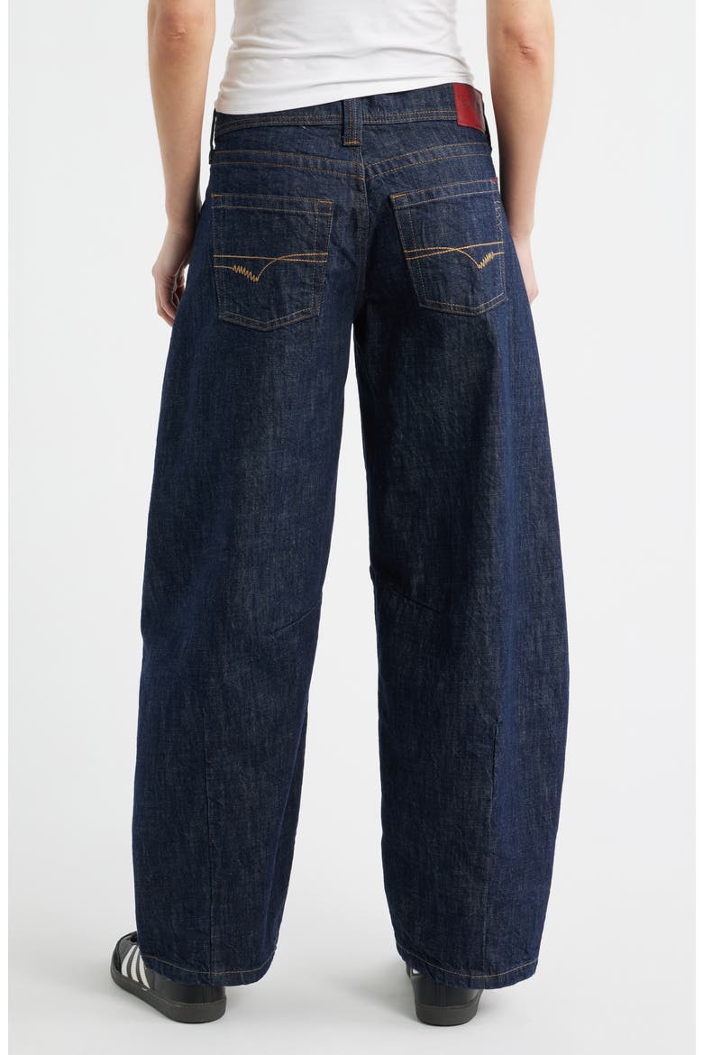 Kayla Cocoon Jeans, Alternate, color, RINSE