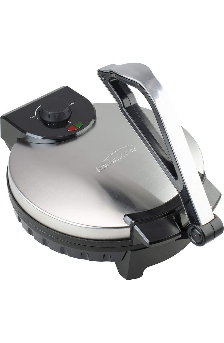 Brentwood 12 Inch Tortilla Maker, Main, color, Stainless Steel