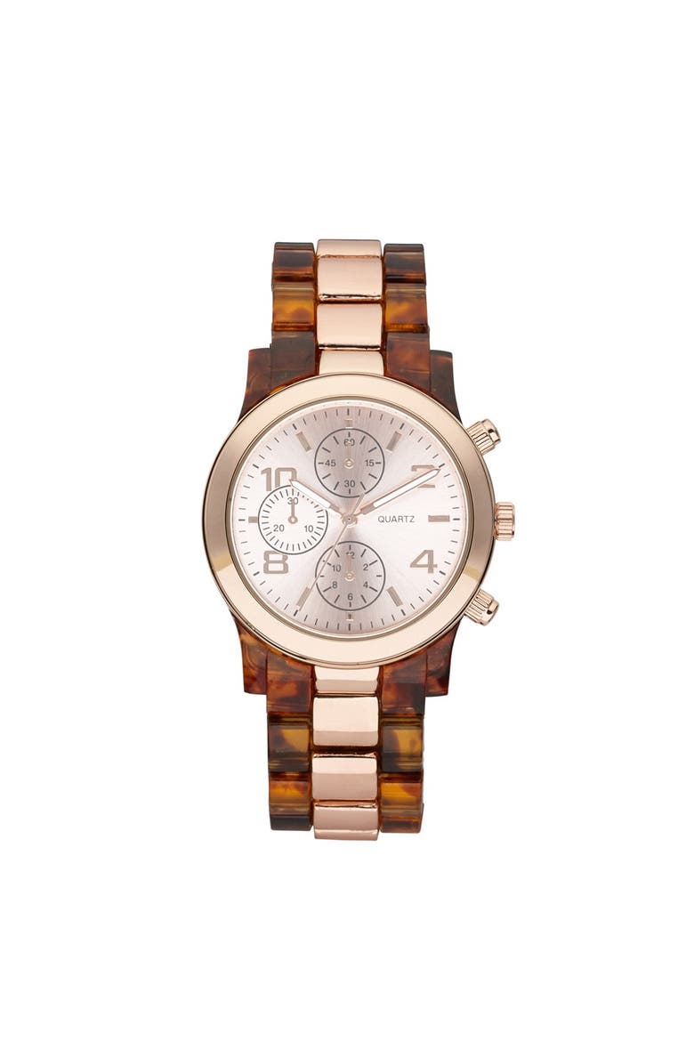 Boyfriend Watch, 37mm, Main, color, ROSE GOLD/ TORTOISE