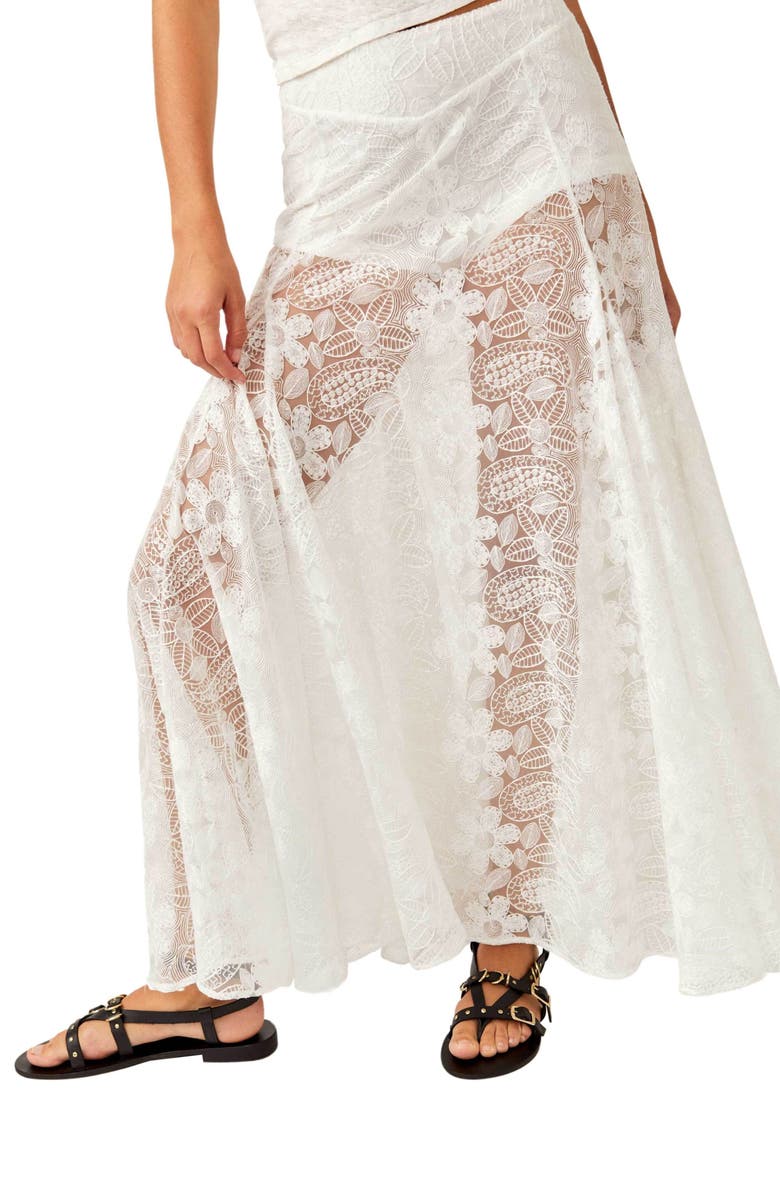 Free People Beat of the Moment Floral Embroidery Maxi Skirt, Main, color,