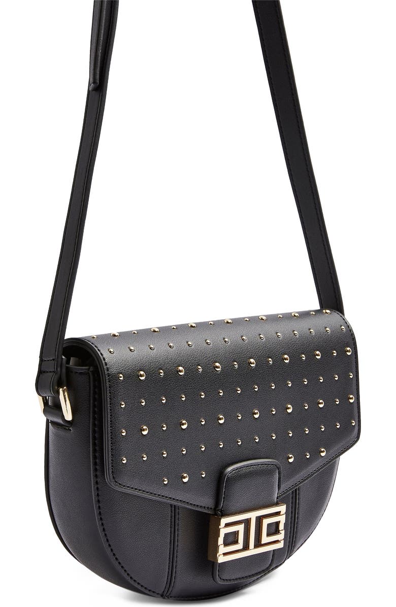 Topshop Brandu Faux Leather Shoulder Bag, Alternate, color,