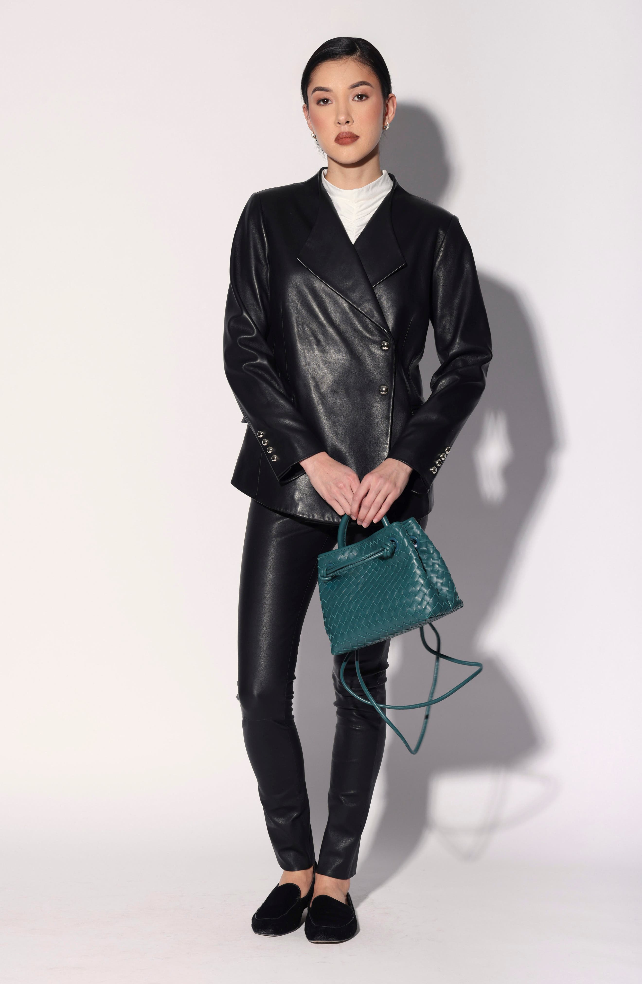 Hazel Mini Leather Tote Bag, Alternate, color, BOTANICAL GARDEN