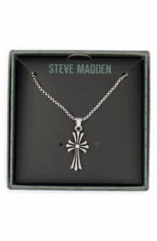 Steve Madden Cross Pendant Necklace