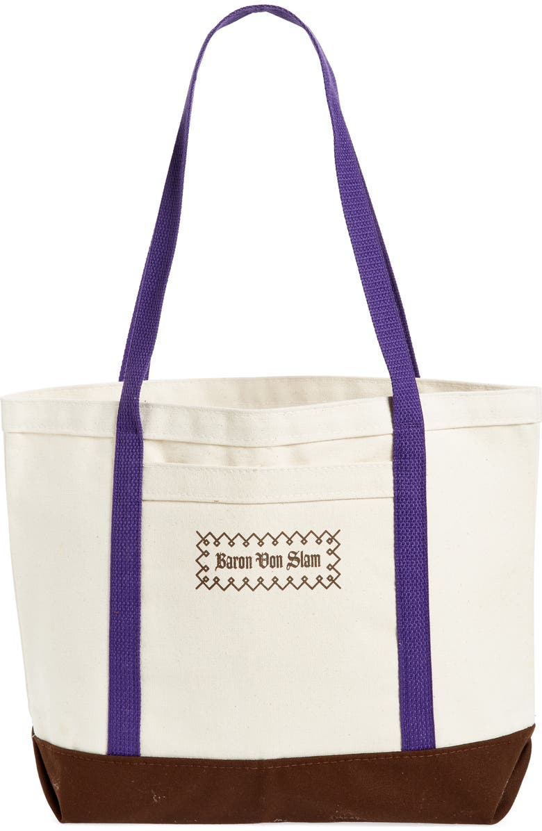 PALMES Baron Von Slam Colorblock Cotton Tote, Main, color,