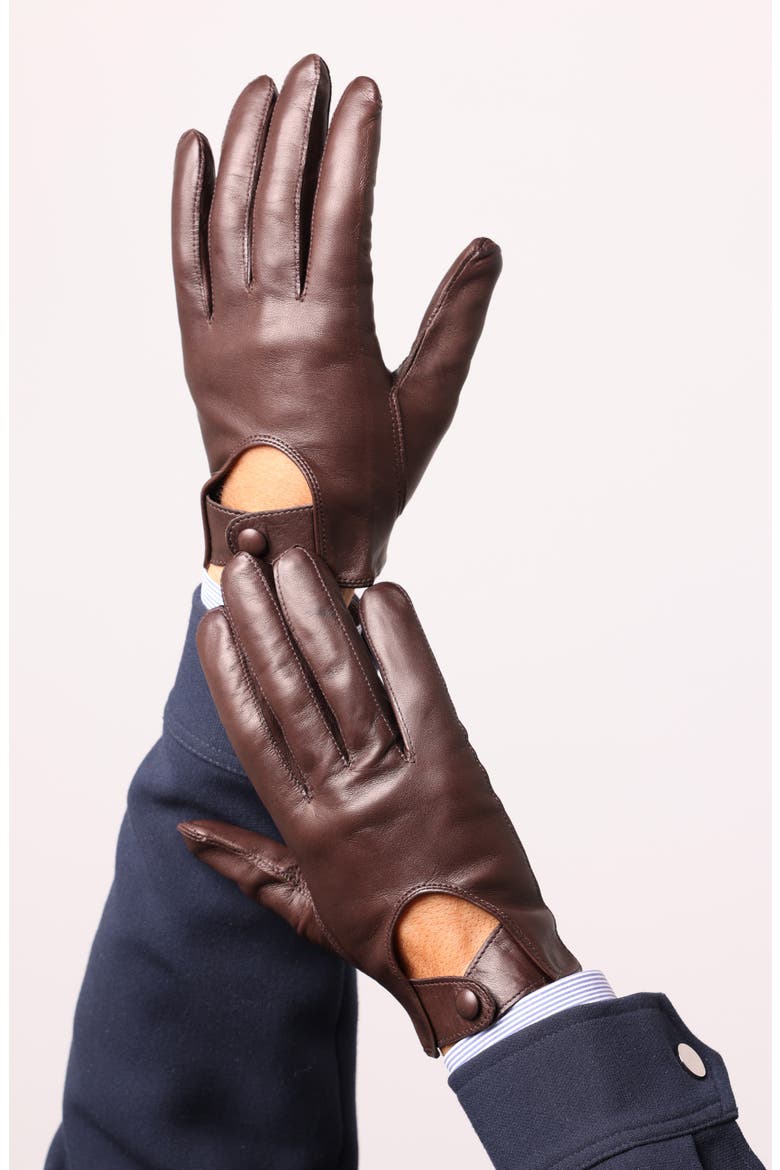 Men's Seymoure Washable Leather Driver Gloves, Alternate, color, ESPRESSO