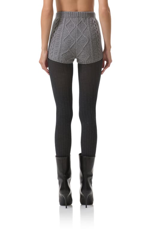 Afrm Benoite Sweater Shorts In Gray