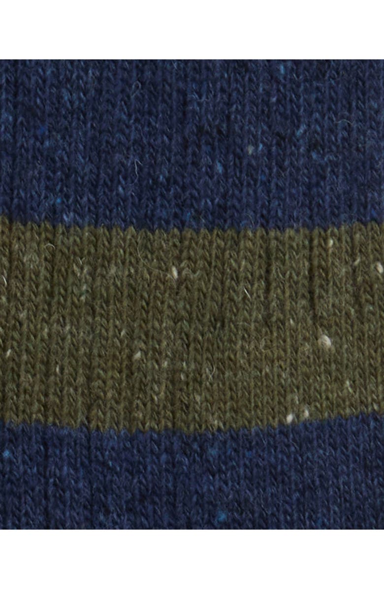 Barbour Houghton Stripe Wool Blend Socks, Alternate, color, Thyme