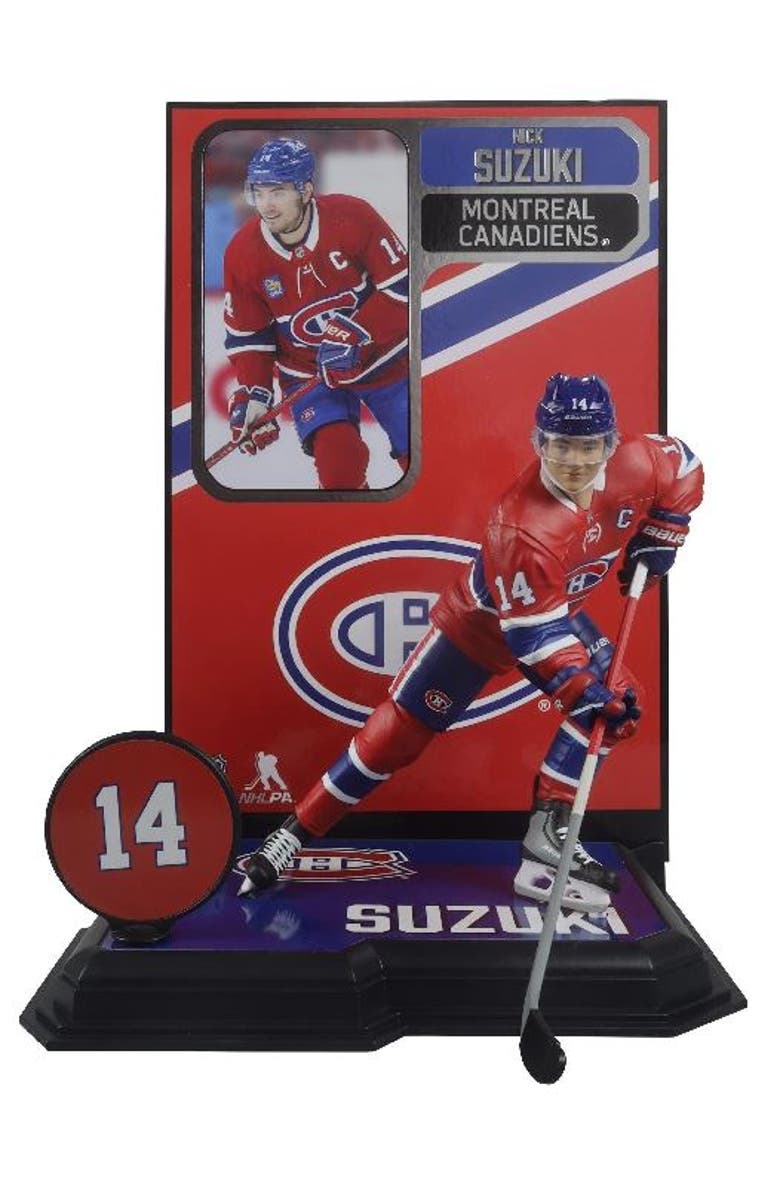 McFarlane Nick Suzuki (Montreal Canadiens) NHL 7" Figure McFarlane's SportsPicks, Main, color, Red