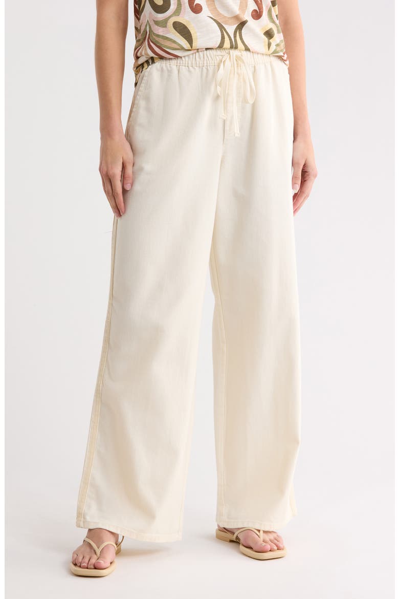 Stretch Cotton Trackies Pants, Main, color, MOONSTONE WHITE