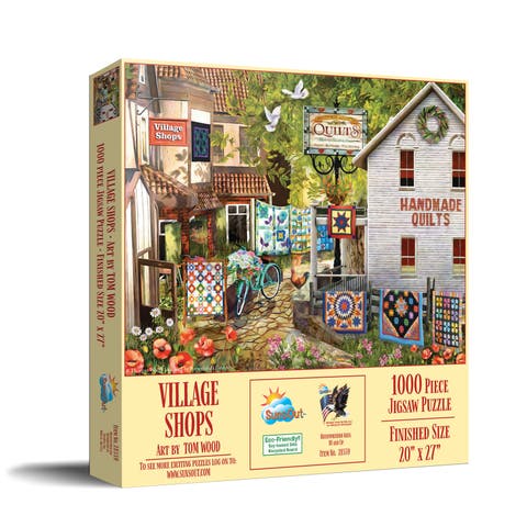 Village Shops 1000 piece Jigsaw Puzzle for Adults