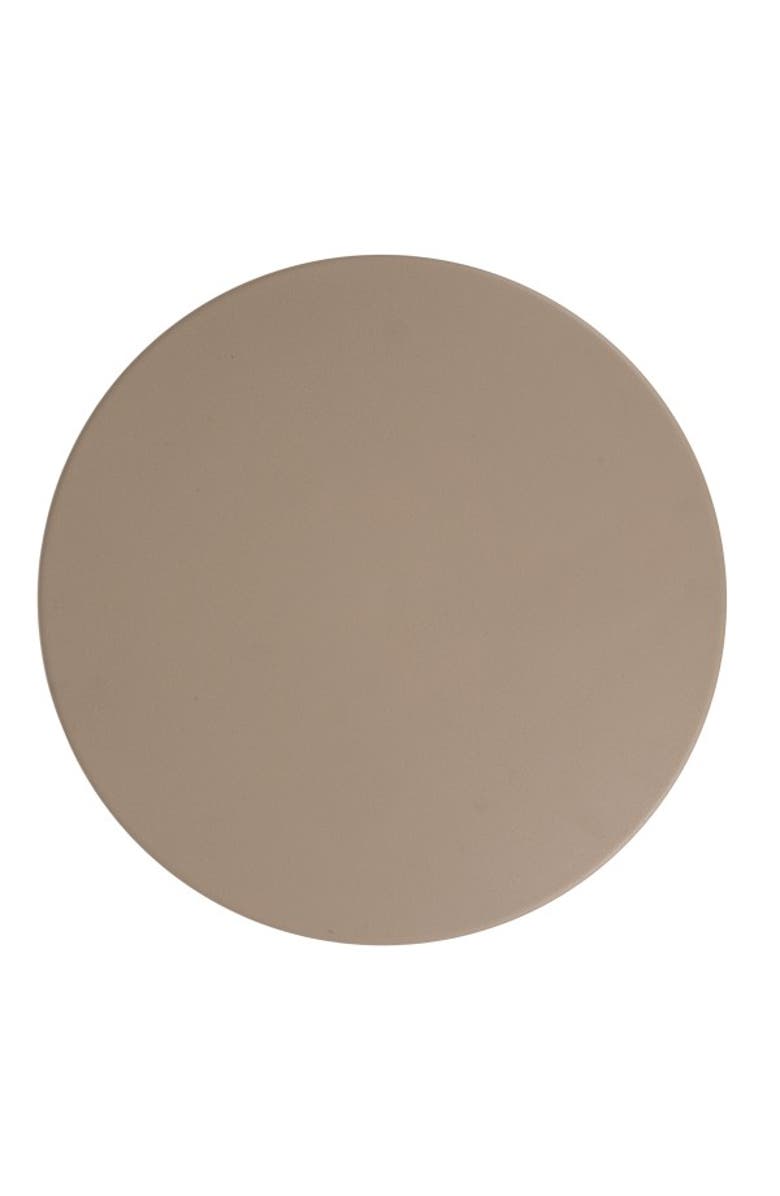 Storied Home Pleated Metal Side Table, Beige, Alternate, color, Beige