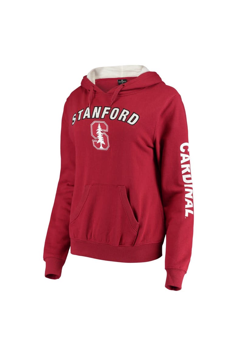 Women's Colosseum Cardinal Stanford Cardinal Loud and Proud Pullover Hoodie, Alternate, color, Cardinal