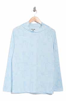 Hurley Floral Lines UPF 50+ Long Sleeve Hooded Swim Shirt