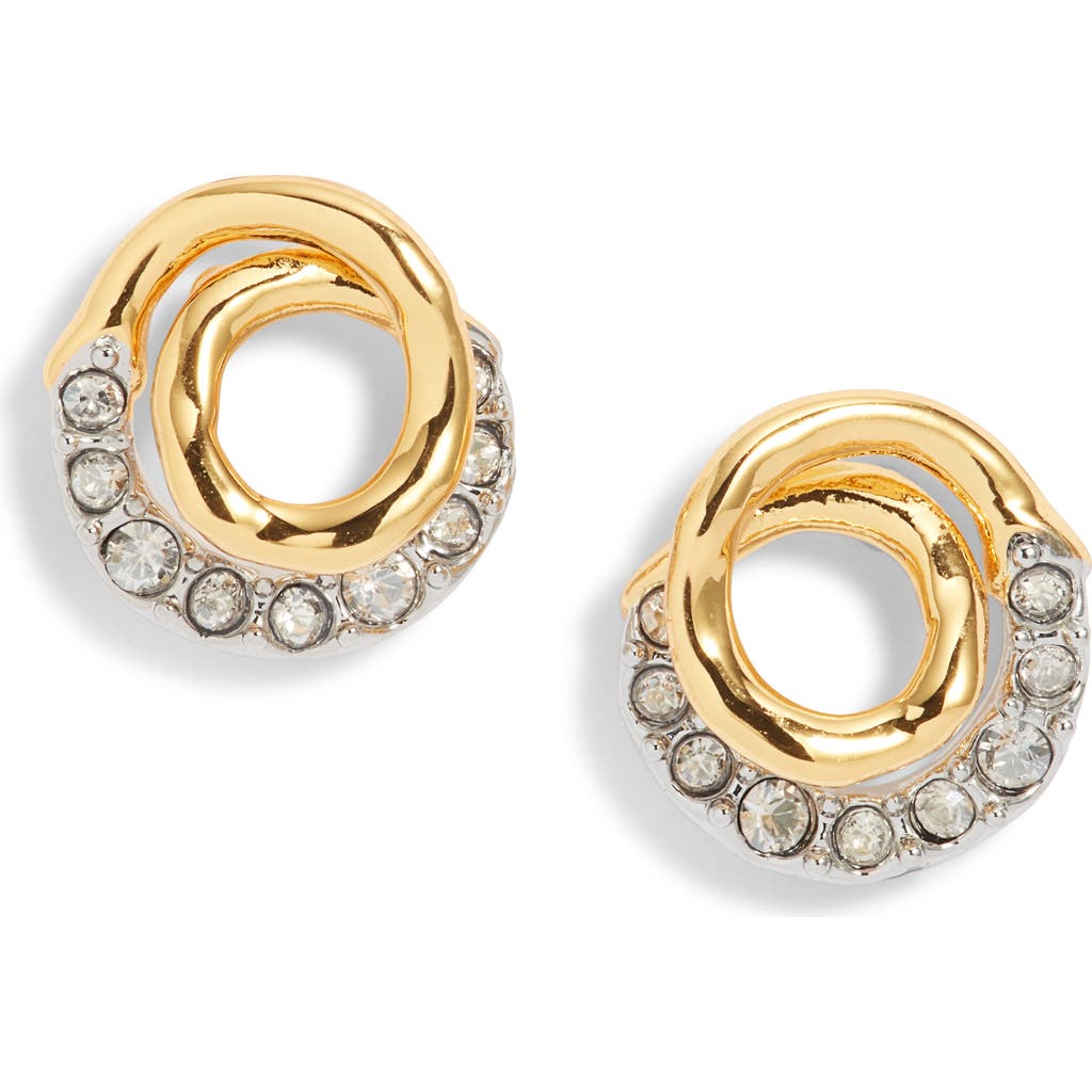 Alexis Bittar Solanales Crystal Spiral Stud Earrings In Crystals