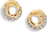 Alexis Bittar Solanales Crystal Spiral Stud Earrings