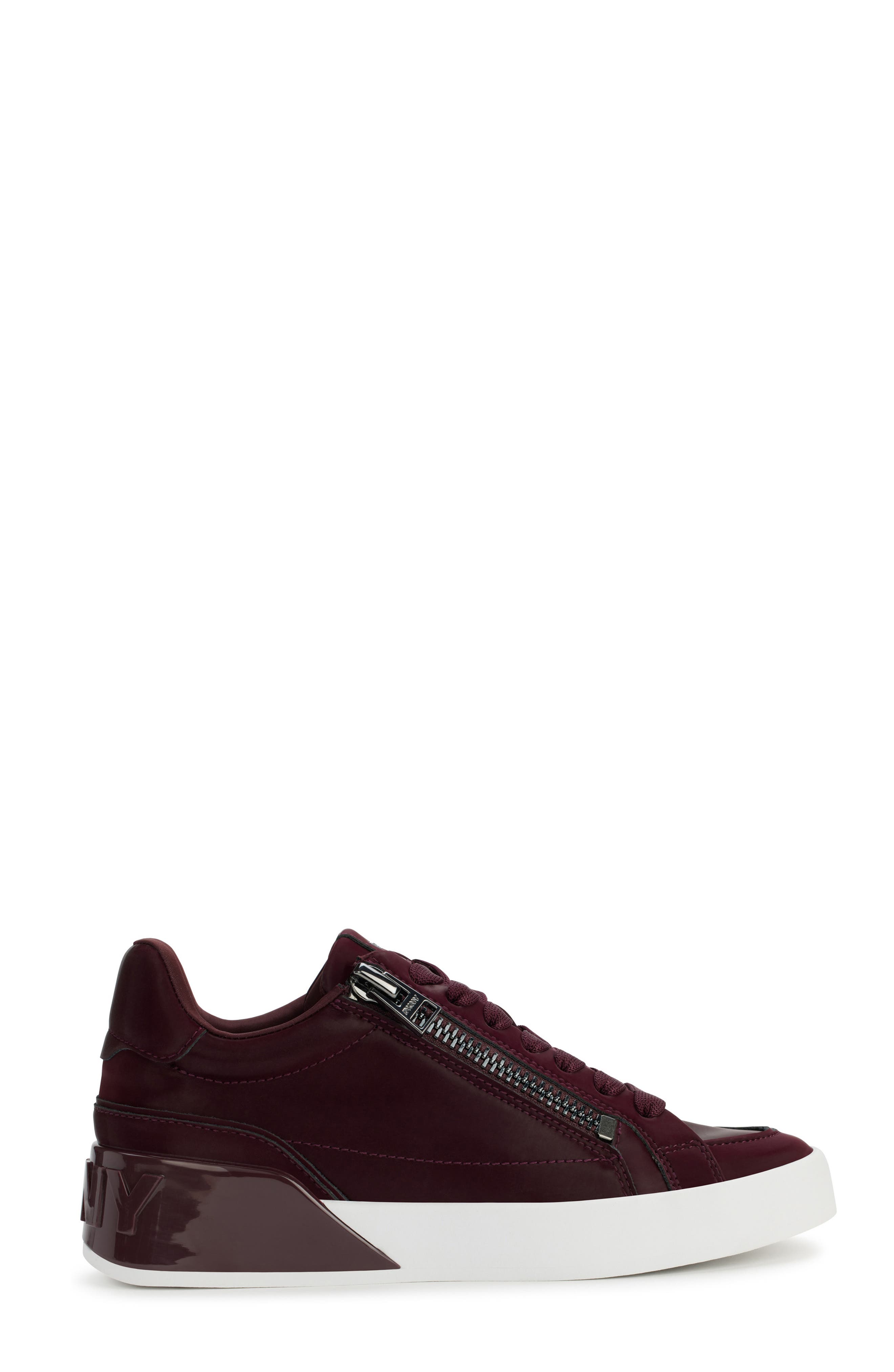DKNY Mei Sneaker, Alternate, color, Wine