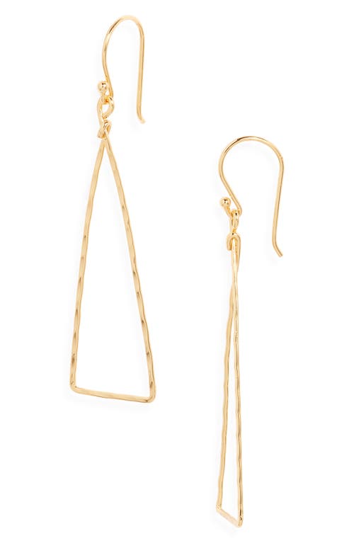 Ki-ele Estelle Triangle Drop Earrings In Gold