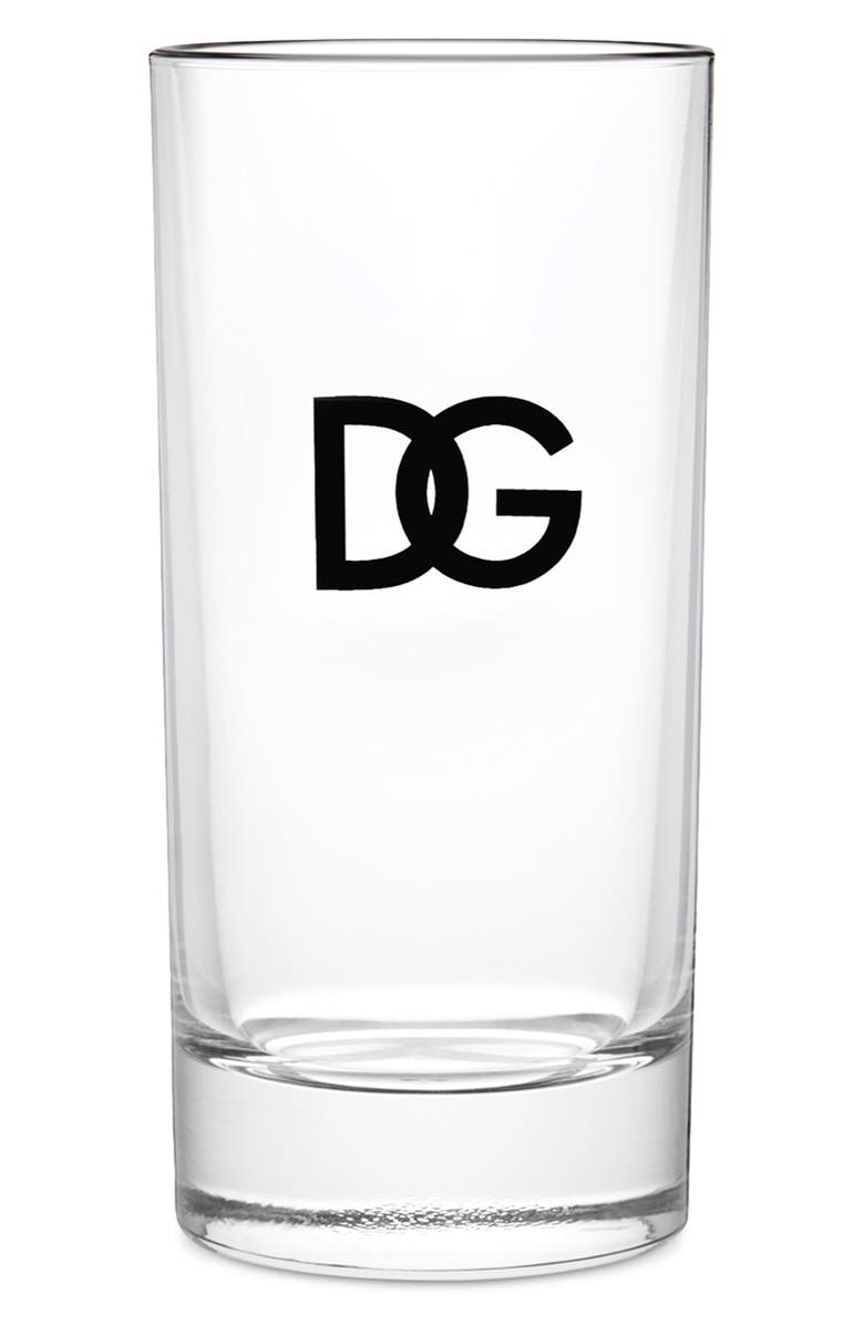 Dolce&Gabbana DG Logo Set of 2 Drinking Glasses, Alternate, color, 