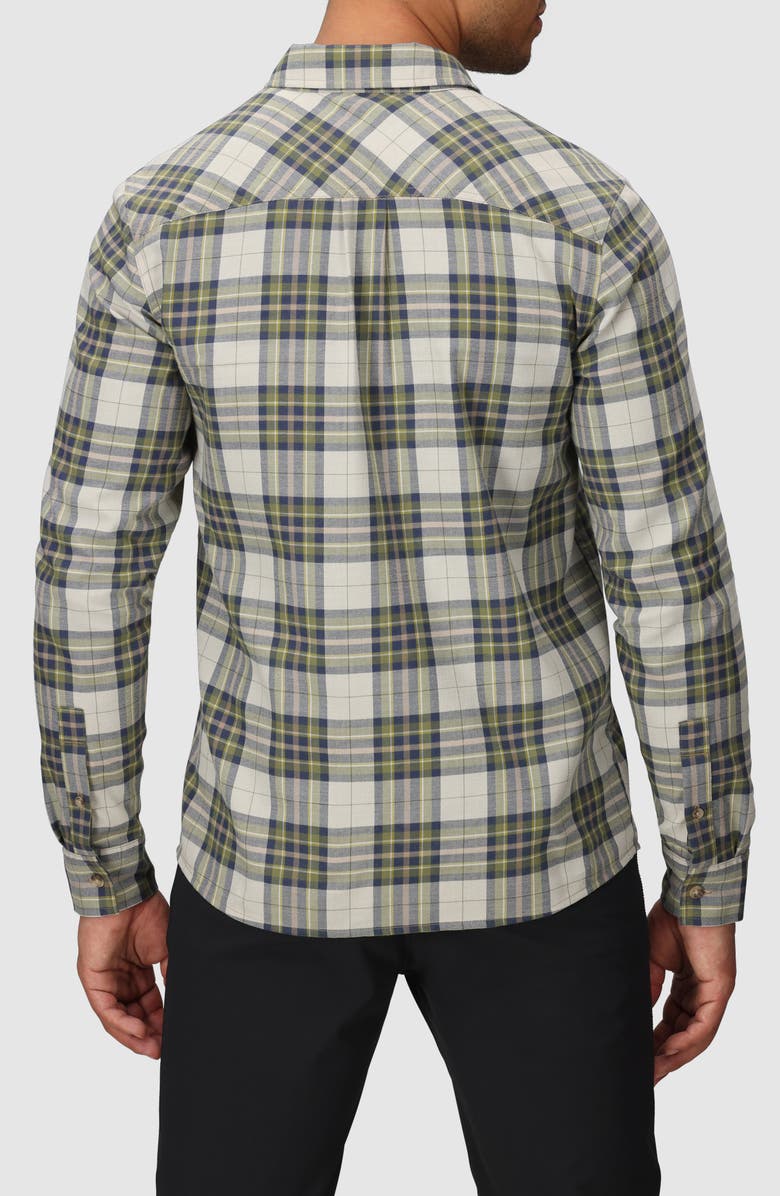 Outdoor Research Ravenna Performance Flannel Button-Up Shirt, Alternate, color, Rainforest Plaid