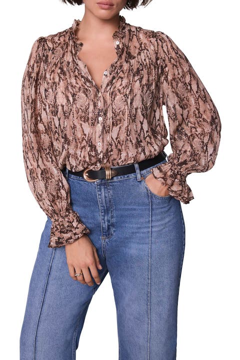 Snake Print Blouse