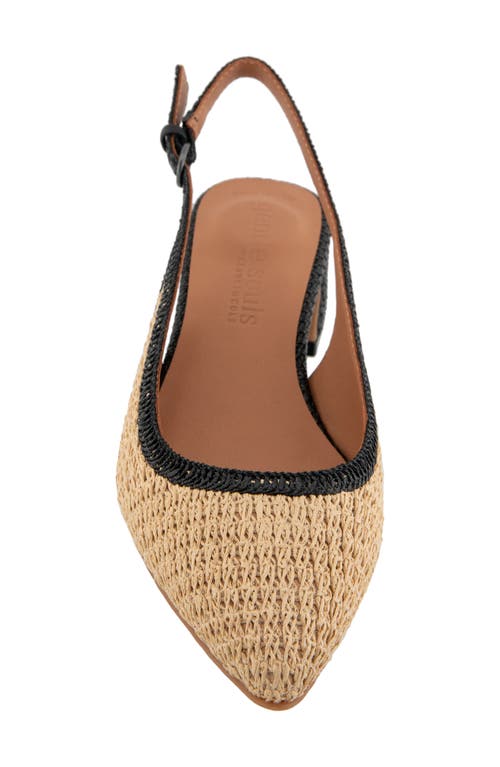 Shop Gentle Souls By Kenneth Cole Gentle Souls Georgia Slingback Pump In Natural Raffia