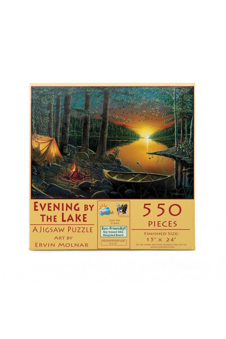 Evening by the Lake 550 piece Jigsaw Puzzle for Adults, Alternate, color, Multicolor