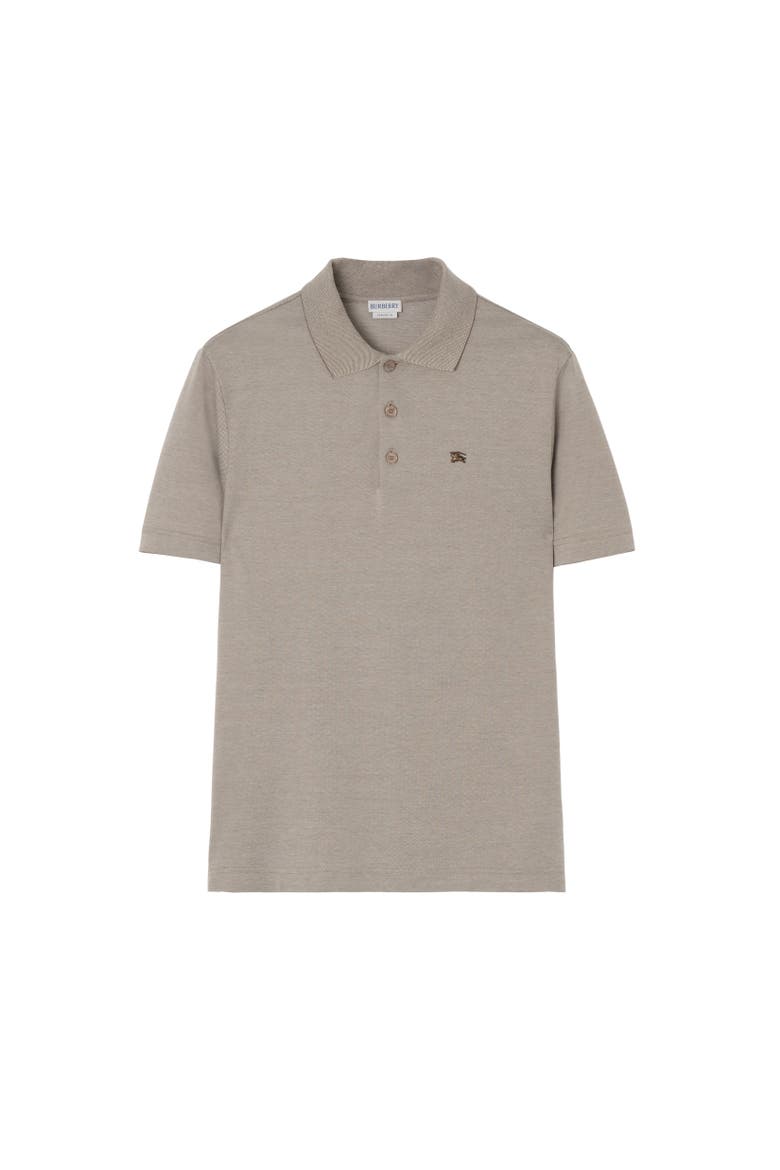 Metal Knight Cotton Polo Shirt, Alternate, color, Eriskay grey melange