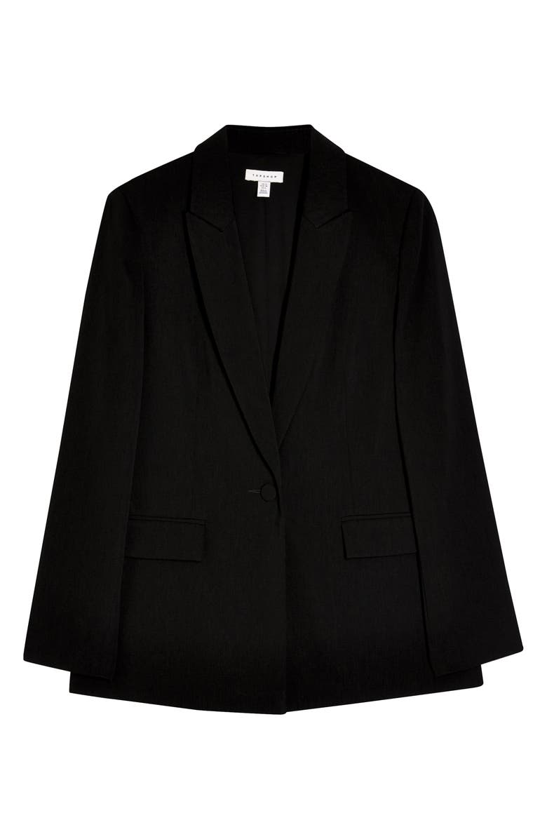 Topshop Crepe Blazer, Alternate, color,