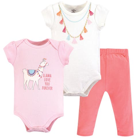 Soft Cotton Two-Piece Outfit Bodysuit & Pants