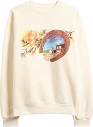 ONE OF THESE DAYS Everyone's in Love with You Cotton Graphic Sweatshirt