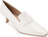 Journee Collection Celina Croc Embossed Loafer Pump - Wide Width Available