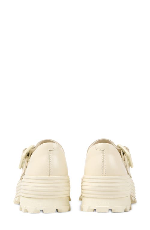 Camperlab Traktori Lug Sole Mary Jane In White Natural