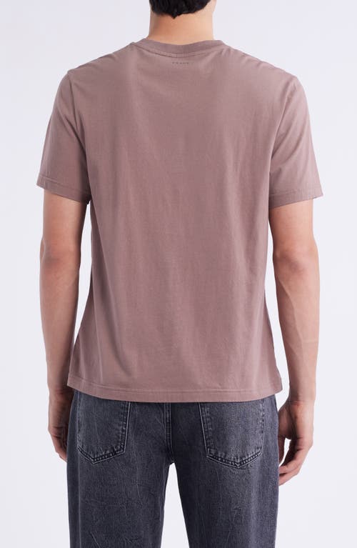 Frame Short Sleeve Light Cotton Tee In Pink