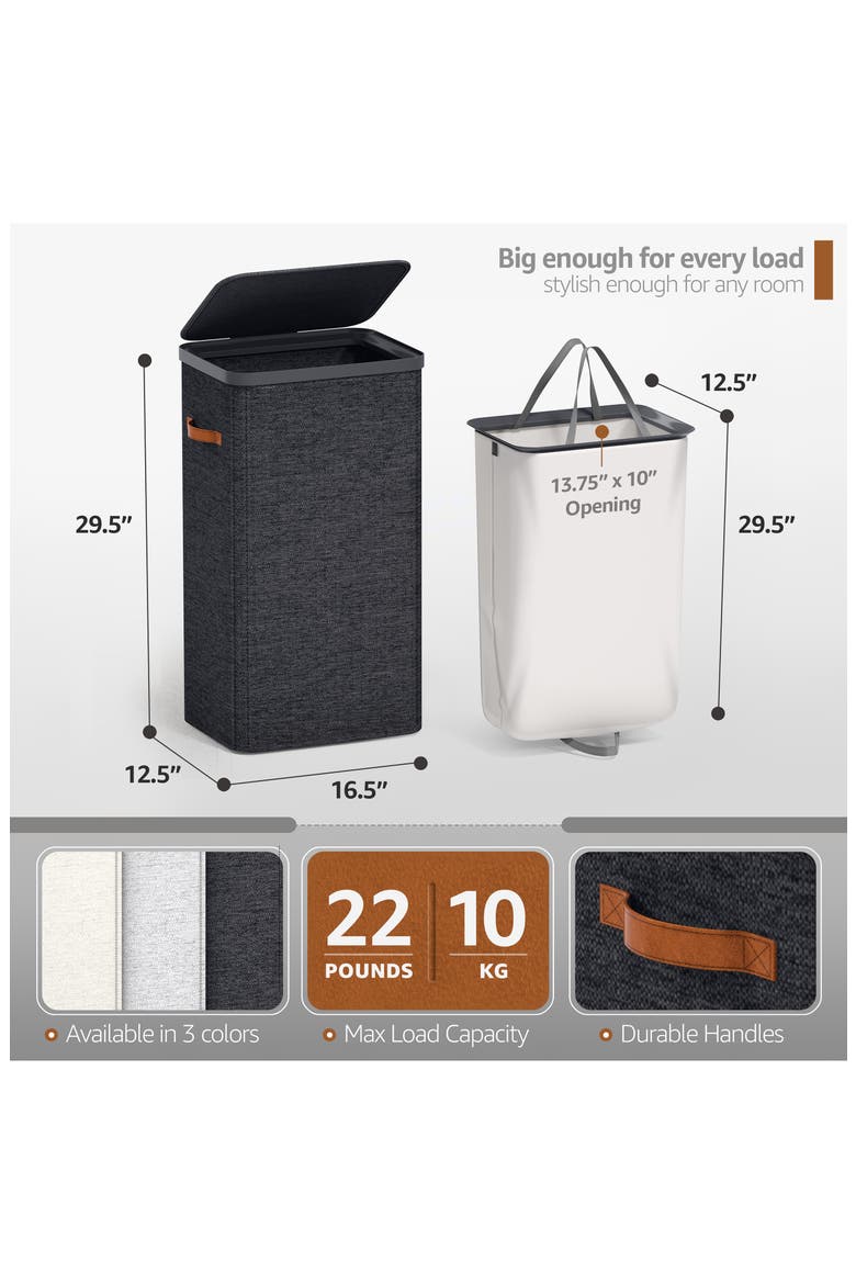 Laundry Basket, Alternate, color, BLACK