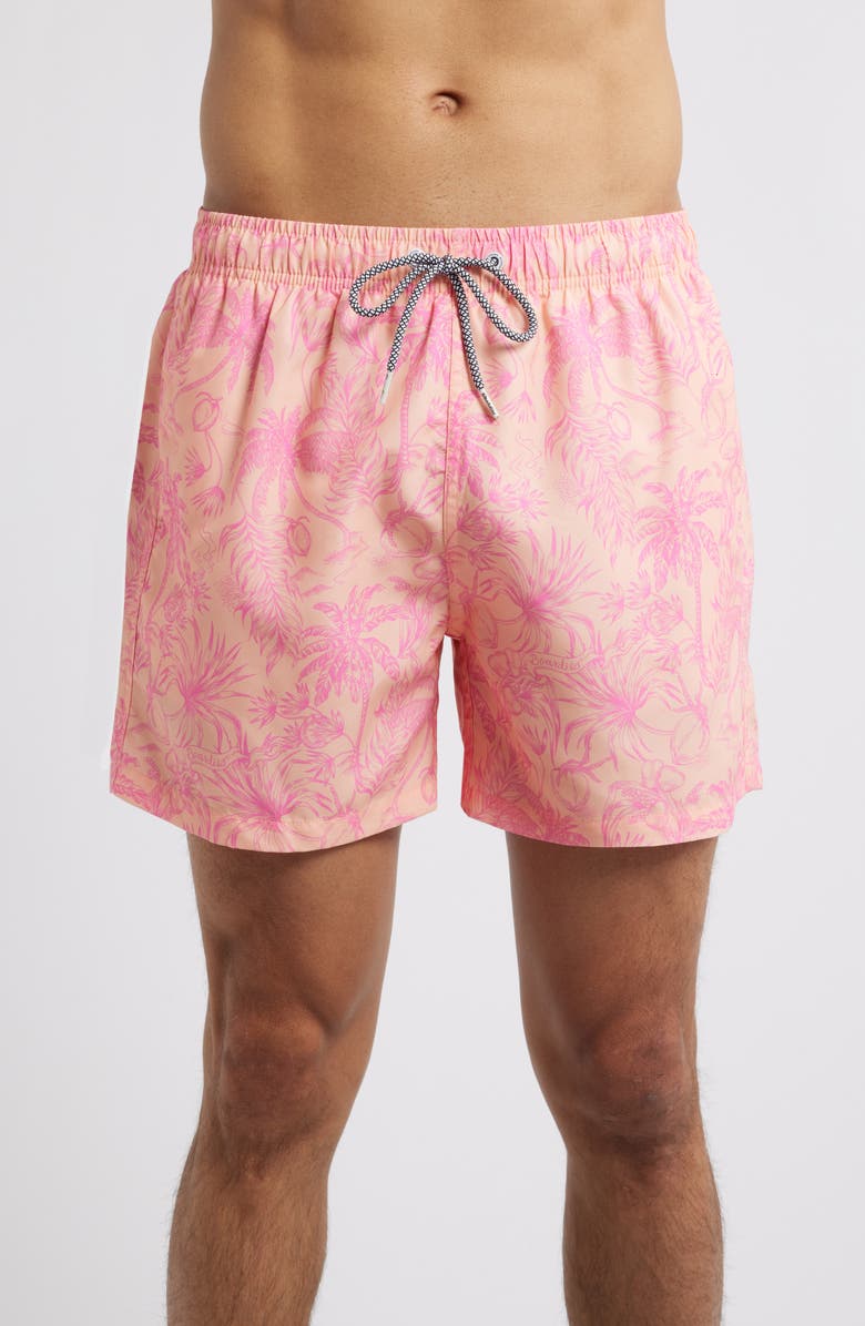 Boardies Peach Please Mid Length Swim Trunks, Alternate, color, 
