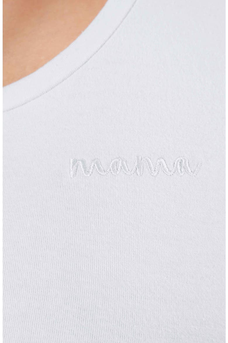 Mama Embroidered T-Shirt, Alternate, color, WHITE