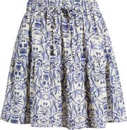 Caslon® Tie Waist Miniskirt