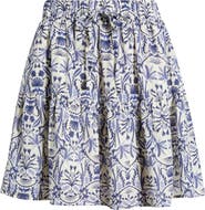 Caslon® Tie Waist Miniskirt